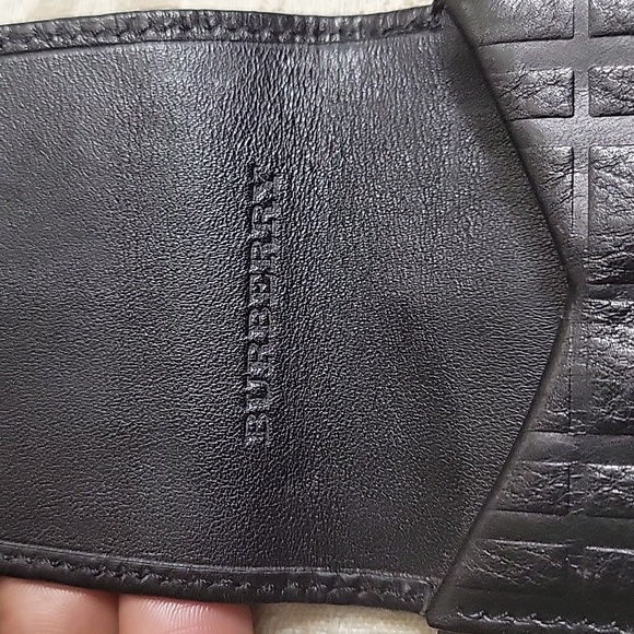 BURBERRY VINTAGE LEATHER CARD CASE HOLDER EUC - Picture 5 of 12